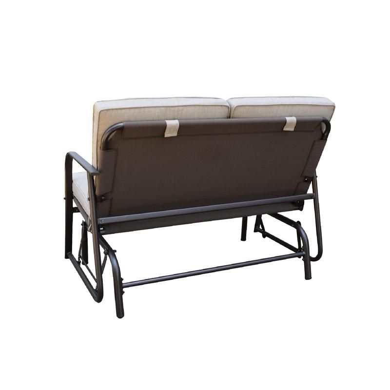 Living Accents 2 person Steel Jefferson Glider Gray