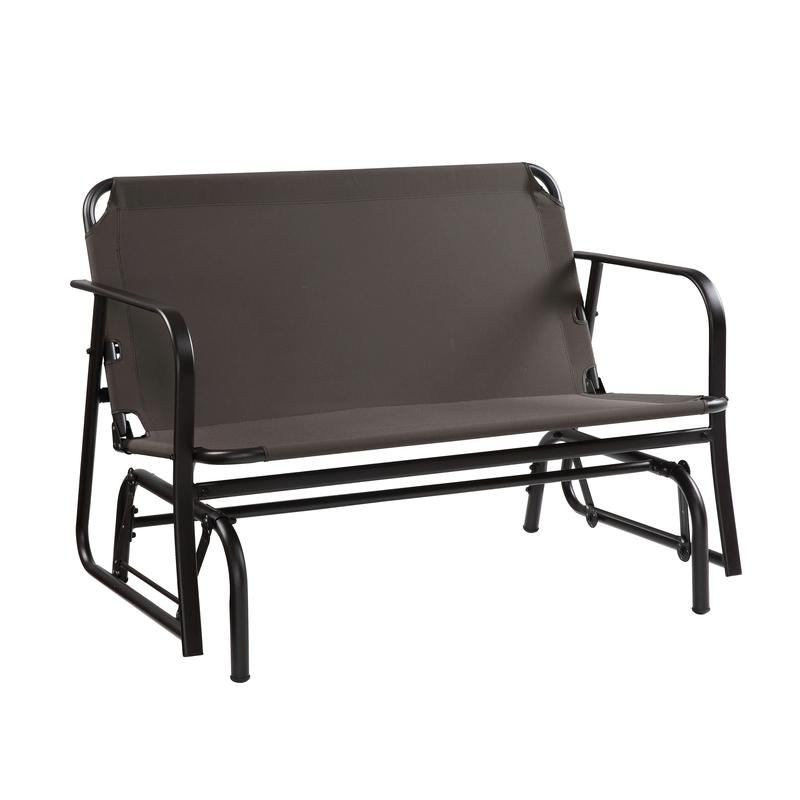 Living Accents  2 person  Steel  Jefferson  Glider  Gray